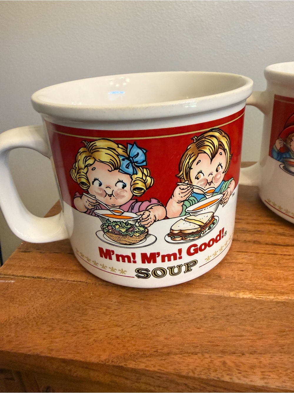 Vtg Campbell's Soup "M'm! M'm! Good!" Mugs produced by Westwood 1991-1994- 5 set - Picture 2 of 14